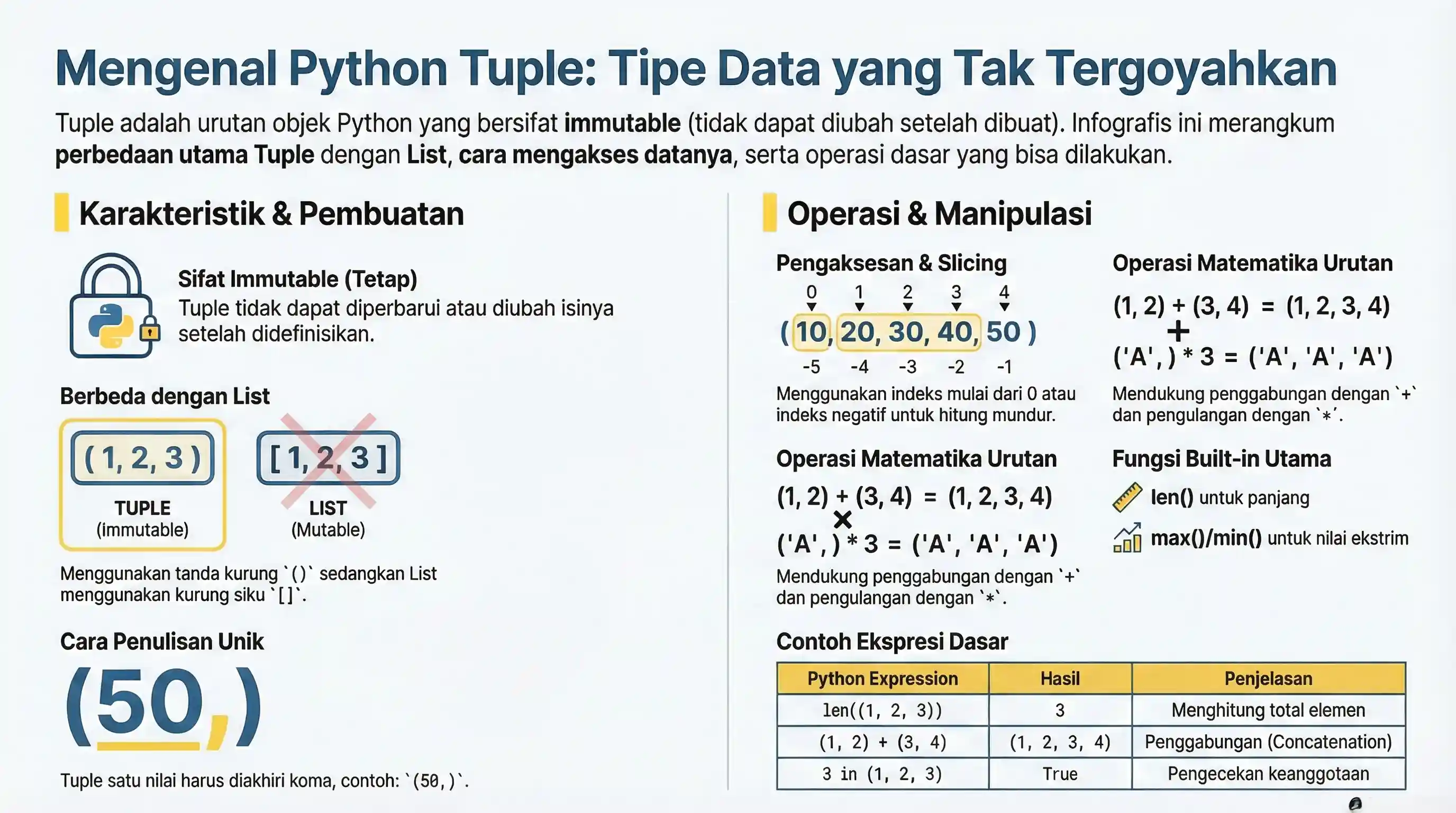 Tipe Data Tuple Python