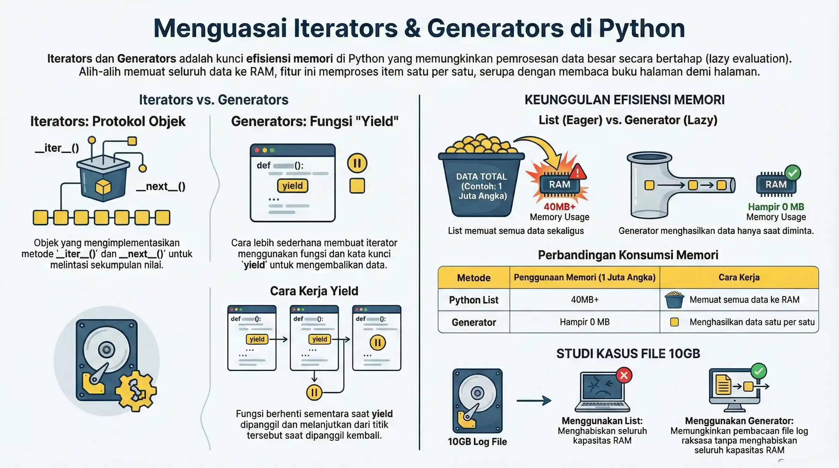 Belajar Iterators Generators Python