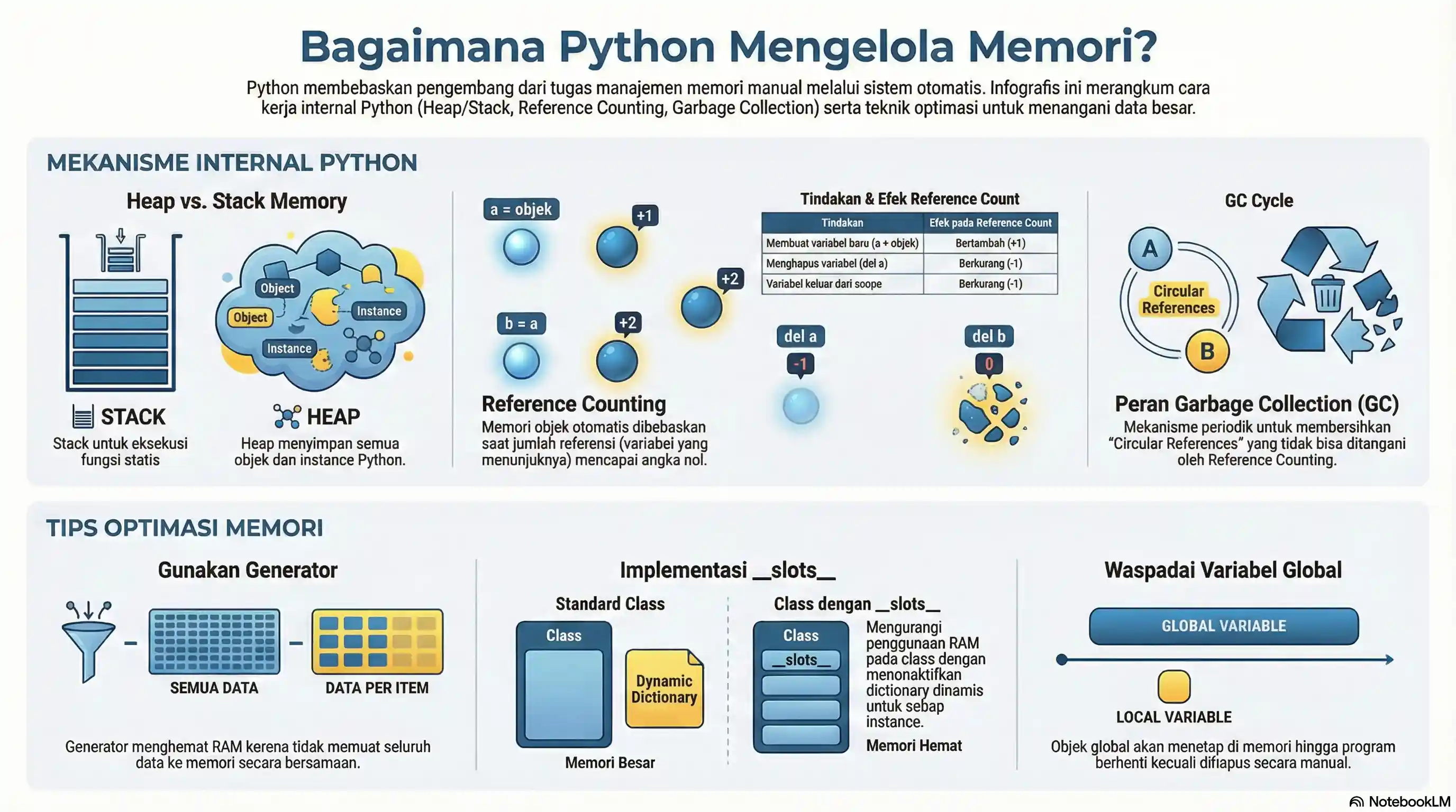 Tutorial Memory Management Python - Heap Stack dan Garbage Collection